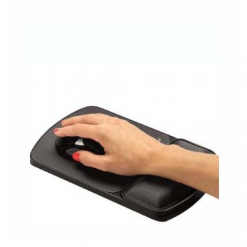 Fellowes Gel Wrist Support Mouse Pad w/Microban Protection (10.1" x 6.75") Fabric