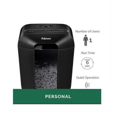 Fellowes LX45 Powershred Personal Shredder Cross Cut 8 Sheets