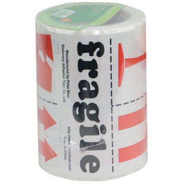 Fragile Warning Tape (76 x 100mm) 90 Pieces