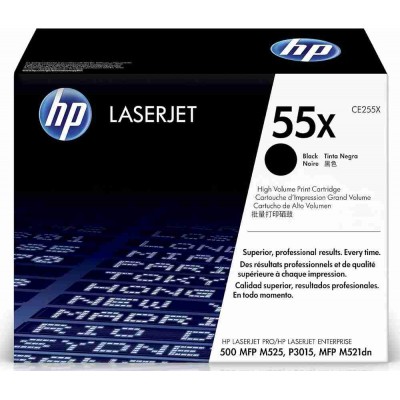 HP Toner Cartridge CE255X (55X) Black
