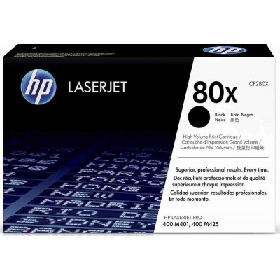 HP Toner Cartridge CF280X (80X) Black HP Toner Cartridge CF280X (80X) Black
