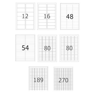 Herma Removable White Label 25'S A4 (12-270)