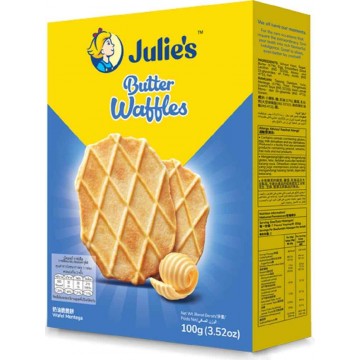 Julie's Butter Waffles (24 Box) 100g