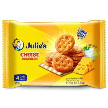 Julie's Cheese Crackers (24 Packets) 100g