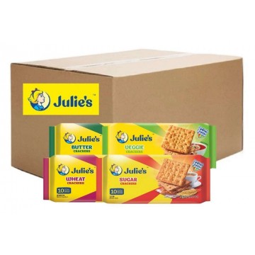 Julie's Crackers (24 Packets) 250g (Butter, Wheat, Sugar, Veggie)
