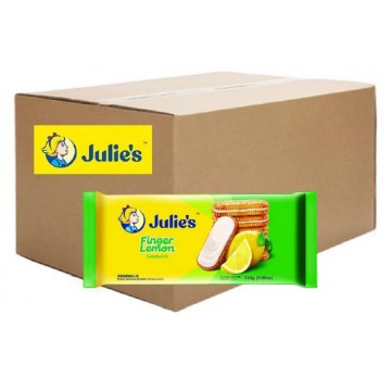 Julie's Finger Lemon Sandwich Biscuits (24 Packets) 110g