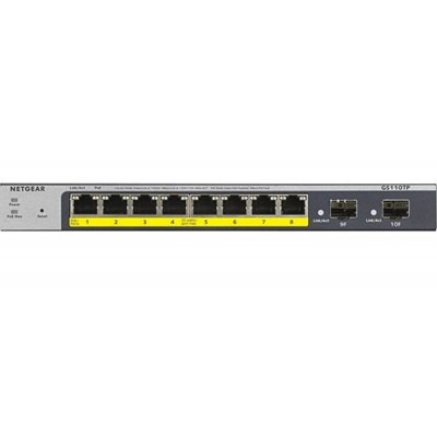 NETGEAR 8-Port PoE Gigabit Ethernet Smart Managed Pro Switch GS110TP