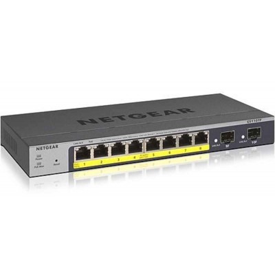 NETGEAR 8-Port PoE Gigabit Ethernet Smart Managed Pro Switch GS110TP