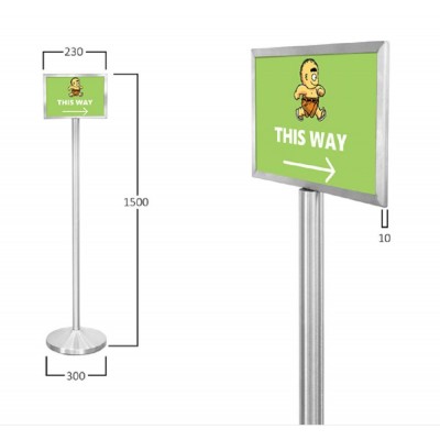 Double-Sided Sign Stand (Portrait, Landscape) A4