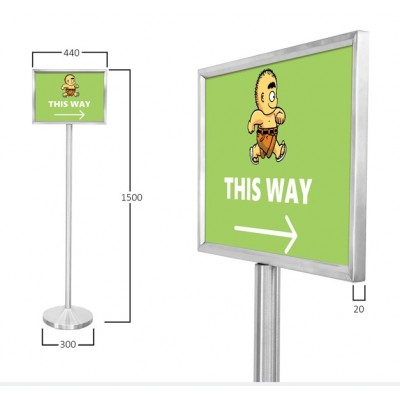 Double-Sided Sign Stand (Portrait, Landscape) A3
