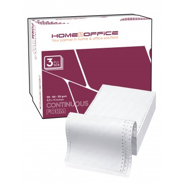 Computer Form Paper 3-Ply NCR (9.5" x 11") 800'S White/White/White Computer Form Paper 3-Ply NCR (9.5" x 11") 800'S White/White/White