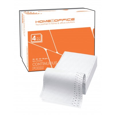 Computer Form Paper 4-Ply NCR (9.5" x 11") 400'S White/White/White/White