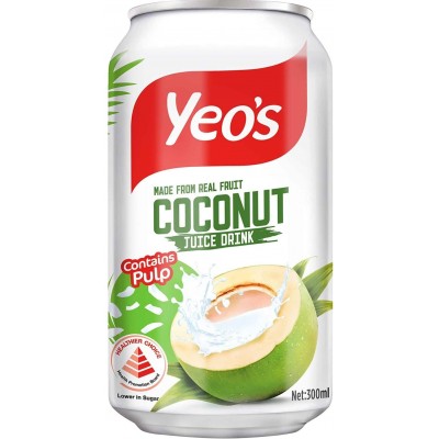 Yeo's Coconut Can Drink (24 Cans) 300ml