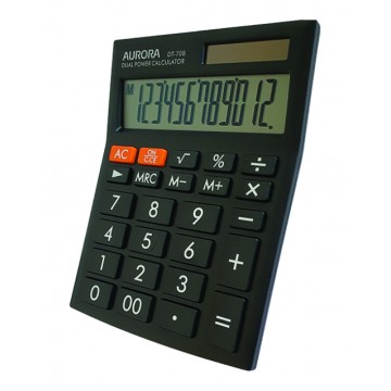 Aurora Desktop Calculator (192 x 143 x 37.5mm) DT708 12 Digits