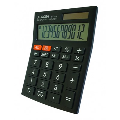 Aurora Desktop Calculator (192 x 143 x 37.5mm) DT708 12 Digits