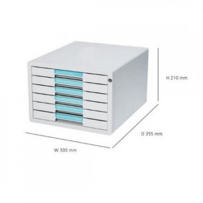 Sysmax 6-Drawer File Cabinet (300 x 355 x 210mm)