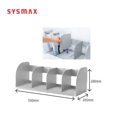 Sysmax 4-Section Jumbo Book Rack