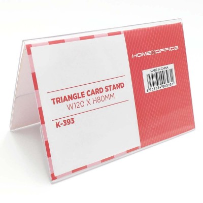 HnO Triangle Double-Sided Card Stand (120 x 80mm)