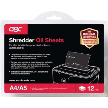 Shredder Oil Sheets (12 Sheets)