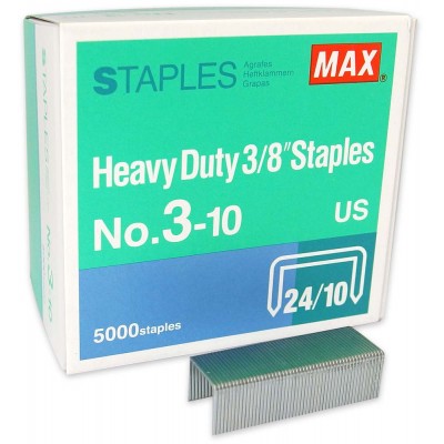 Max Heavy Duty 3/8" Staples No.3-10 US