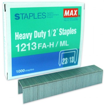 Max Heavy Duty 1/2 " Staples 1213FA-H/ML