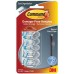 3M Command 17017CLR Damage-Free Hanging Clear Round Cord Clips 4'S - 1