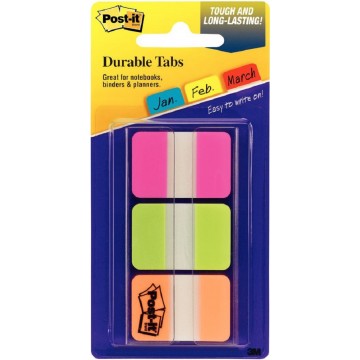 3M Post-it Tabs 686-PGO (1" x 1.5") 3-Colour