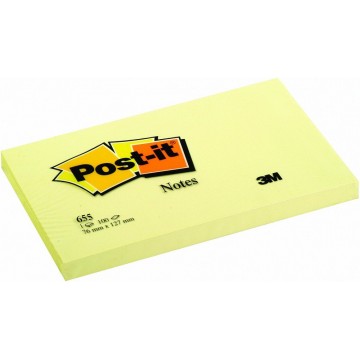 3M Post-it Notes 655CY (3" x 5")
