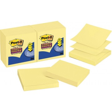 3M Post-it Super Sticky Pop-Up Notes R330-12SSCY (3