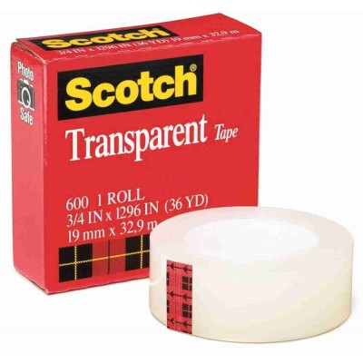 3M Scotch Premium Tape 600B (19mm x 32.9m)