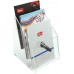 STZ Acrylic 3-Tier Brochure Holder A5 Vertical - 1