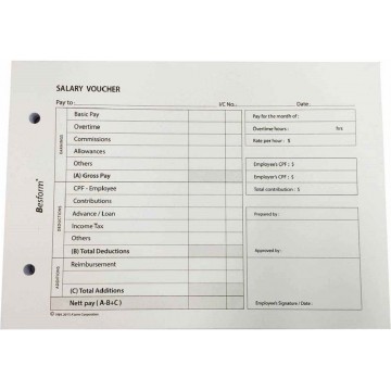 Salary Voucher Pad (100 Sheets)