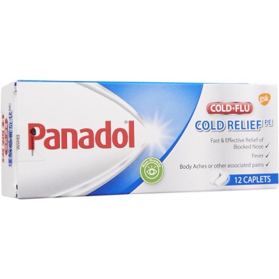 Panadol Cold+Flu Cold Relief PE (12 Caplets)