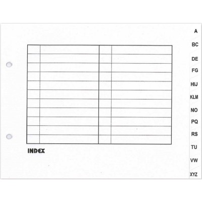 Paper Divider (A-Z) 10'S A5