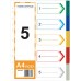 HnO PP Index Divider (5 Colour) A4 - 1