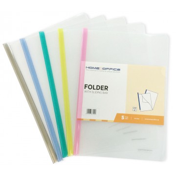 PP Folder w/Sliding Bar 5'S (1 Colour Each)