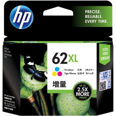 HP Ink Cartridge (62XL) Tri-Color