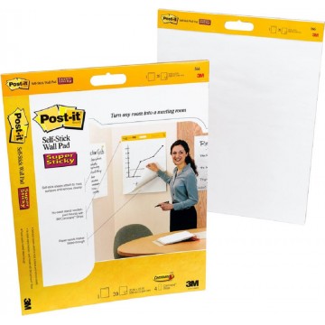 Pack-n-Tape  3M 561 Post-it Self-Stick Easel Pad, 25 in x 30.5 in 30 shts/ pad Yellow - Pack-n-Tape