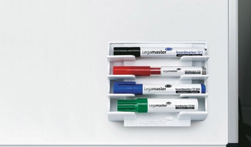 Legamaster Wooden Magnetic Marker Holder – For Whiteboard Pens, 4-Slot