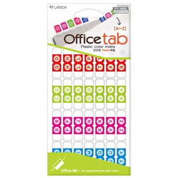 Latech A-Z Office Tab 4'S (10 x 34mm)