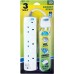 Daiyo 3-Way Portable Extension Socket Cable LED 3.0m - 1