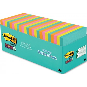 Scotch 3m Post-It Super Sticky Notes - Asst 3X3In 6Pk Pack 65 Sht-Rio De  Janeiro - MICA Store