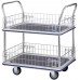 2-Tier Double-Handle Trolley Cart w/Mesh Basket (985 x 610 x 1060mm) 370kg - 1
