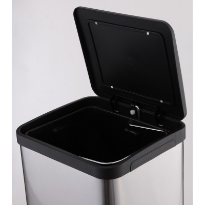 Stainless Steel Waste Bin w/Pedal (26.0 x 25.5 x 49.5cm) 15L