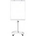 Magnetic Flip Chart Whiteboard (60 x 90cm) Castor Wheel - White Frame - 1