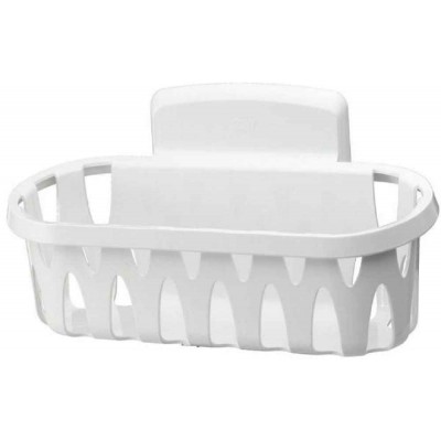 Command Shower Caddy, Clear Frosted, 1-Caddy, 4-Water Resistant Strips,  Organize Damage-Free