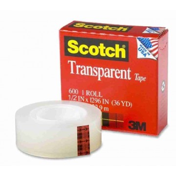 3M Scotch Premium Tape 600A (12.7mm x 32.9m)