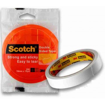 3M Scotch Double-Sided Tissue Tape 200/1810 (18mm x 10YD)