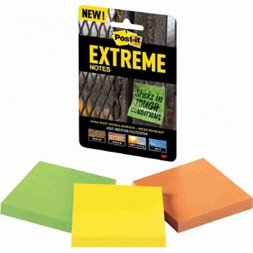 3M Post-it Extreme Notes (3" x 3") 3'S Water-Resistant