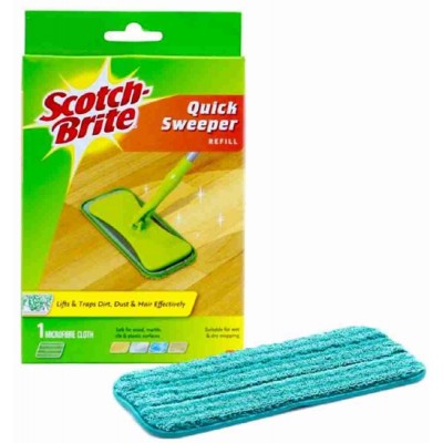 3M Scotch-Brite Quick Sweeper Microfiber Mop Refill